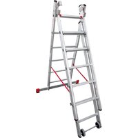 Лестница-стремянка Новая высота NV 523 трёхсекционная индустриальная 3x6 ступеней - Превью изображения №6 — Интернет-магазин Time-Shop