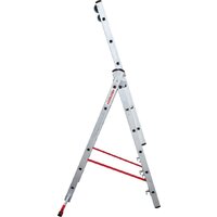 Лестница-стремянка Новая высота NV 523 трёхсекционная индустриальная 3x6 ступеней - Превью изображения №3 — Интернет-магазин Time-Shop