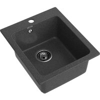 Кухонная мойка GranFest Practik 505 (графит) - Превью изображения №3 — Интернет-магазин Time-Shop