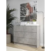 Комод Горизонт Нео 1050 6 ящиков (бетон) - Превью изображения №3 — Интернет-магазин Time-Shop