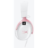 Наушники HyperX Cloud III (белый/розовый) - Превью изображения №2 — Интернет-магазин Time-Shop