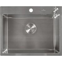 Кухонная мойка Roxen Snake 560220-60-S сатин/текстурная поверхность (с коландером и дозатором) - Превью изображения №8 — Интернет-магазин Time-Shop