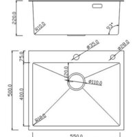 Кухонная мойка Roxen Snake 560220-60-S сатин/текстурная поверхность (с коландером и дозатором) - Превью изображения №15 — Интернет-магазин Time-Shop