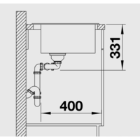 Кухонная мойка Blanco Pleon 6 Split (серый беж) [521696] - Превью изображения №5 — Интернет-магазин Time-Shop