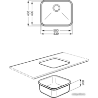 Кухонная мойка Smeg UM50 - Превью изображения №2 — Интернет-магазин Time-Shop