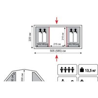 Кемпинговая палатка TRAMP Brest 6 v2 - Превью изображения №2 — Интернет-магазин Time-Shop
