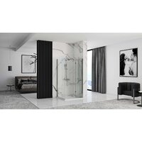 Душевая дверь Rea Fold Modul 80 N2 (хром/прозрачное стекло) - Превью изображения №4 — Интернет-магазин Time-Shop