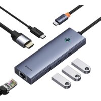 Док-станция Baseus Flite Series 6-Port Hub Docking Station B00052807813-00 - Превью изображения №2 — Интернет-магазин Time-Shop