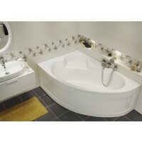 Ванна Cersanit Kaliope 153x100 R 63442 (с ножками, экраном и сифоном Prime черный) - Превью изображения №3 — Интернет-магазин Time-Shop