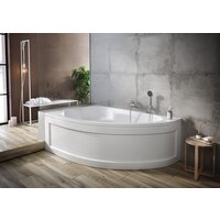 Ванна Cersanit Kaliope 153x100 R 63442 (с ножками, экраном и сифоном Prime черный) - Превью изображения №4 — Интернет-магазин Time-Shop