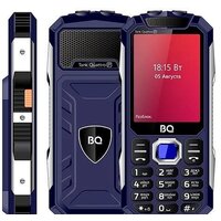 Кнопочный телефон BQ BQ-2817 Tank Quattro Power (синий) - Превью изображения №2 — Интернет-магазин Time-Shop