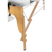 Массажный стол Atlas Sport складной 2-с 60 см деревянный (белый) - Превью изображения №4 — Интернет-магазин Time-Shop