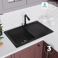 Кухонная мойка Polygran Alto 780 (черный) - Превью изображения №13 — Интернет-магазин Time-Shop