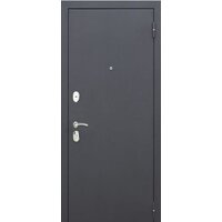 Металлическая дверь ЮрСталь Гарда 205x96 8мм (черный муар/белый ясень, правый) - Превью изображения №2 — Интернет-магазин Time-Shop