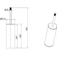 Ершик для унитаза Allen Brau Priority 6.31009-31 - Превью изображения №2 — Интернет-магазин Time-Shop