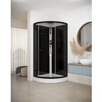 Душевая кабина Domani-Spa Simple 99 90x90 DS01Sm99LBT00.Gt-V1.2-Black - Превью изображения №2 — Интернет-магазин Time-Shop