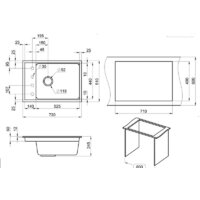 Кухонная мойка Granula KS-7305 (арктик) - Превью изображения №4 — Интернет-магазин Time-Shop