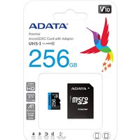 Карта памяти ADATA Premier AUSDX256GUICL10A1-RA1 microSDXC 256GB (с адаптером) - Превью изображения №4 — Интернет-магазин Time-Shop