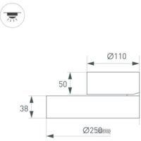 Спот Arlight SP-RONDO-FLAP-R250-30W Day4000 028171 - Превью изображения №4 — Интернет-магазин Time-Shop