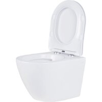 Унитаз подвесной Roxen Antares 530185-01 в комплекте с инсталляцией StounFix Dual Fresh 6 в 1 966181 (кнопка: бежевый) - Превью изображения №7 — Интернет-магазин Time-Shop