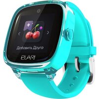 Детские умные часы Elari KidPhone Fresh 4G (бирюзовый) - Превью изображения №2 — Интернет-магазин Time-Shop
