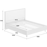 Кровать Modula Хелена INV02K-1690/2083/1143(17) (кашемир/ткань Velutto 4V) - Превью изображения №3 — Интернет-магазин Time-Shop