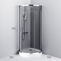 Душевой уголок AM.PM Like W83UG-333-095CG - Превью изображения №12 — Интернет-магазин Time-Shop