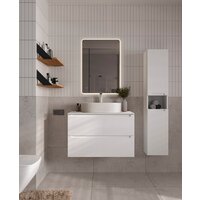  ЗОВ Тумба под умывальник Дион 100 D100LWP0M9003MKV5-LDSPW (белый матовый) - Превью изображения №12 — Интернет-магазин Time-Shop