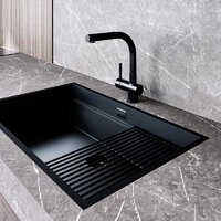 Кухонная мойка Globalo Miralio 80.1 Black/BL Mat - Превью изображения №8 — Интернет-магазин Time-Shop