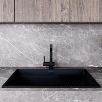 Кухонная мойка Globalo Miralio 80.1 Black/BL Mat - Превью изображения №2 — Интернет-магазин Time-Shop