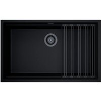 Кухонная мойка Globalo Miralio 80.1 Black/BL Mat - Превью изображения №9 — Интернет-магазин Time-Shop