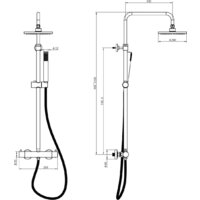 Душевая система  Lauter Thermal 21SH30100-2 - Превью изображения №2 — Интернет-магазин Time-Shop
