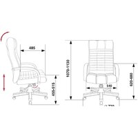 Офисное кресло Бюрократ KB-10/WALNUT (черный) - Превью изображения №4 — Интернет-магазин Time-Shop