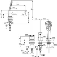 Смеситель Kludi Ameo 414470575 - Превью изображения №2 — Интернет-магазин Time-Shop