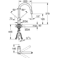 Смеситель Grohe Minta 32321002 (хром) - Превью изображения №2 — Интернет-магазин Time-Shop