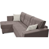 Угловой диван Mio Tesoro Камил 484 (левый, 1095 серо-коричневый) - Превью изображения №4 — Интернет-магазин Time-Shop