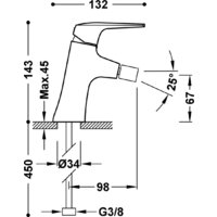 Смеситель Tres Fuji 28112001NM - Превью изображения №2 — Интернет-магазин Time-Shop