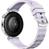 Умные часы Huawei Watch GT 6 41 мм (серебристый, с сиреневым силиконовым ремешком, международная версия) - Превью изображения №4 — Интернет-магазин Time-Shop