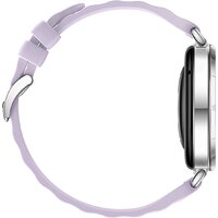Умные часы Huawei Watch GT 6 41 мм (серебристый, с сиреневым силиконовым ремешком, международная версия) - Превью изображения №6 — Интернет-магазин Time-Shop