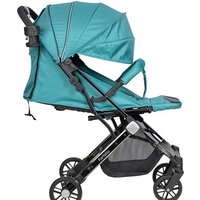 Коляска прогулочная «книга» Farfello Comfy Go Comfort CG-307 (аквамарин/черный хром) - Превью изображения №4 — Интернет-магазин Time-Shop