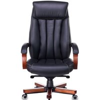 Офисное кресло Бюрократ T-9922WALNUT/BLACK (черный) - Превью изображения №2 — Интернет-магазин Time-Shop