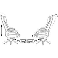 Офисное кресло Бюрократ T-9922WALNUT/BLACK (черный) - Превью изображения №6 — Интернет-магазин Time-Shop