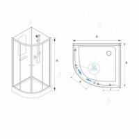 Душевая кабина RGW AN-208 381320800-12 100x100 (хром-матовый/прозрачное стекло) - Превью изображения №13 — Интернет-магазин Time-Shop