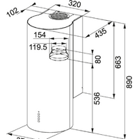 Кухонная вытяжка Franke Turn FTU 3805 XS 335.0518.748 - Превью изображения №2 — Интернет-магазин Time-Shop