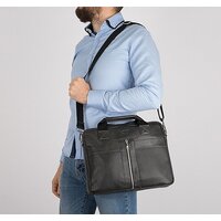 Сумка Poshete 196-1803-40-DGR (серый) - Превью изображения №8 — Интернет-магазин Time-Shop