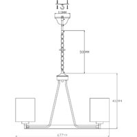 Подвесная люстра Moderli Viola V2682-6P - Превью изображения №3 — Интернет-магазин Time-Shop