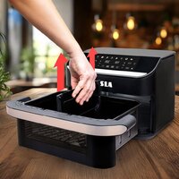 Аэрогриль (аэрофритюрница) Tesla Electronics AirCook FlexiZone Q570 XXL - Превью изображения №14 — Интернет-магазин Time-Shop
