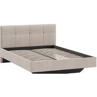 Кровать Трия Элис тип 1 с мягкой обивкой 140x200 (велюр бежевый) - Превью изображения №2 — Интернет-магазин Time-Shop