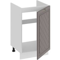 Шкаф напольный Трия Бьянка 1Н5М (белый/дуб серый) - Превью изображения №2 — Интернет-магазин Time-Shop