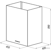 Кухонная вытяжка MAUNFELD Bath Plus 45 (нержавеющая сталь) - Превью изображения №4 — Интернет-магазин Time-Shop